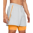 UA LAUNCH 5'' 2-IN-1 SHORTS-GRY