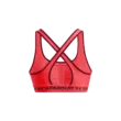 Női melltartó Under Armour Crossback Mid Bra-RED