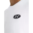 Férfi póló Under Armour UA HW LC PATCH SS-WHT