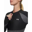 Női póló Under Armour UA HG Rib 1/4 Zip-BLK