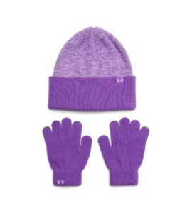 Lány sapka Under Armour G Beanie/Glove Combo-PPL Lány sapka Under Armour G Beanie/Glove Combo-PPL