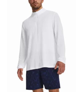UA SEAMLESS STRIDE 1/4 ZIP-WHT_main.webp