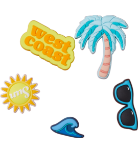 CROCS WEST COAST SANDAL BACKER 5 PACK