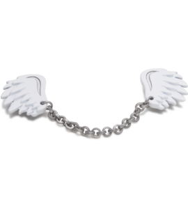 CROCS BLACK AND SILVER TOGGLE CHAIN