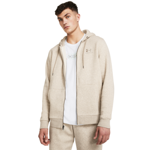 UA Icon Fleece FZ Hood-BRN