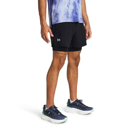 UA LAUNCH 5'' 2-IN-1 SHORTS-BLK