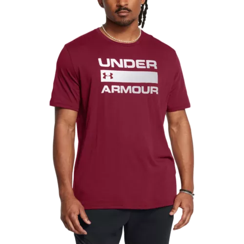 Férfi póló Under Armour UA TEAM ISSUE WORDMARK SS-RED