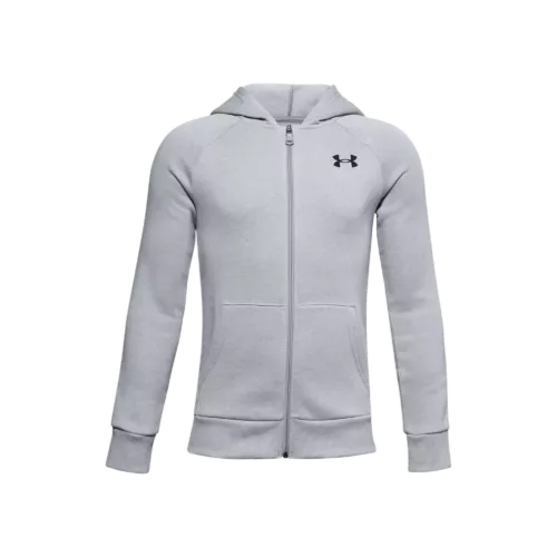 Fiú felső Under Armour RIVAL COTTON FZ HOODIE