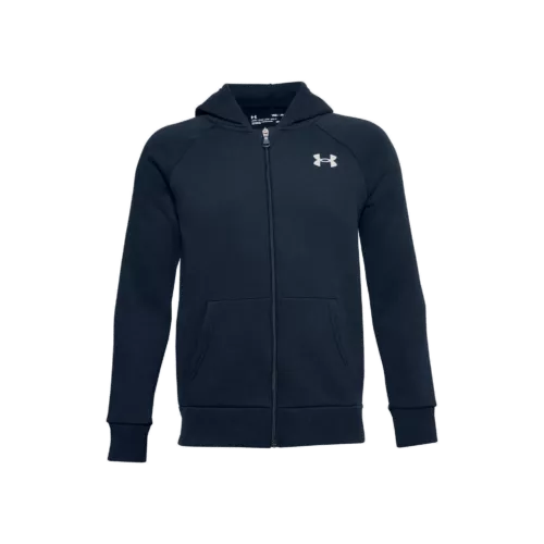 Fiú felső Under Armour RIVAL COTTON FZ HOODIE