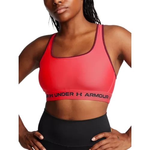 Női melltartó Under Armour Crossback Mid Bra-RED