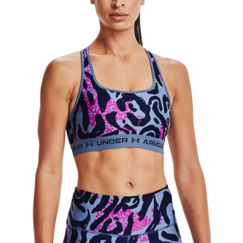 Női melltartó Under Armour Crossback Mid Print