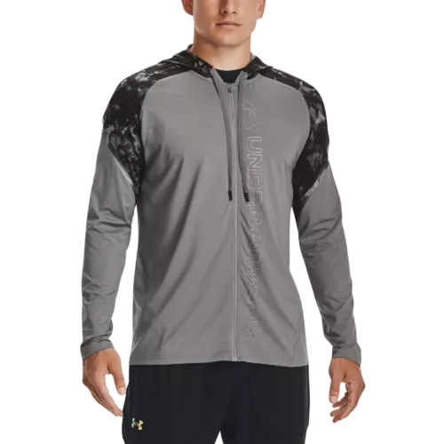 Férfi felső Under Armour Rush FZ Print Hoodie