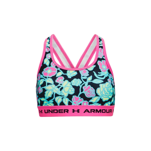 Lány melltartó Under Armour G Crossback Mid Printed