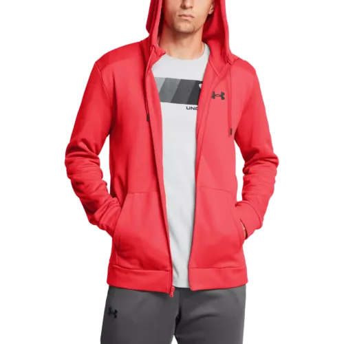 Férfi felső Under Armour UA Armour Fleece FZ Hoodie-RED