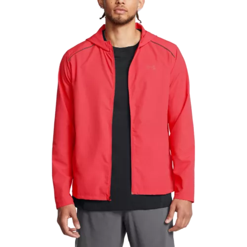 Férfi dzseki Under Armour UA Launch Hooded Jacket-RED