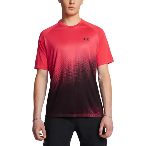 Férfi póló Under Armour UA Tech Fade SS-RED