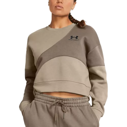 Női felső Under Armour Essential Fleece Crop Crew