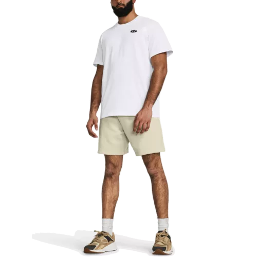 Férfi póló Under Armour UA HW LC PATCH SS-WHT
