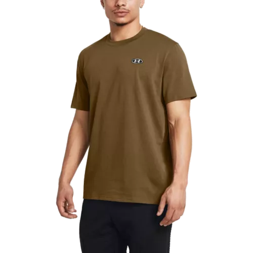 Férfi póló Under Armour UA HW LC PATCH SS-BRN