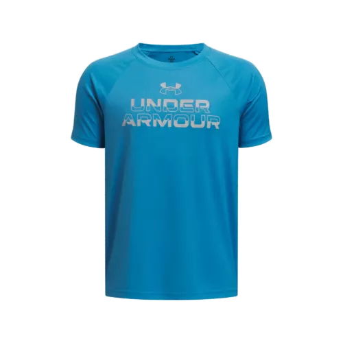Fiú póló Under Armour UA Tech Split Wordmark SS