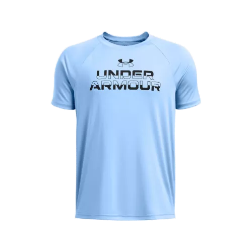 Fiú póló Under Armour UA Tech Split Wordmark SS