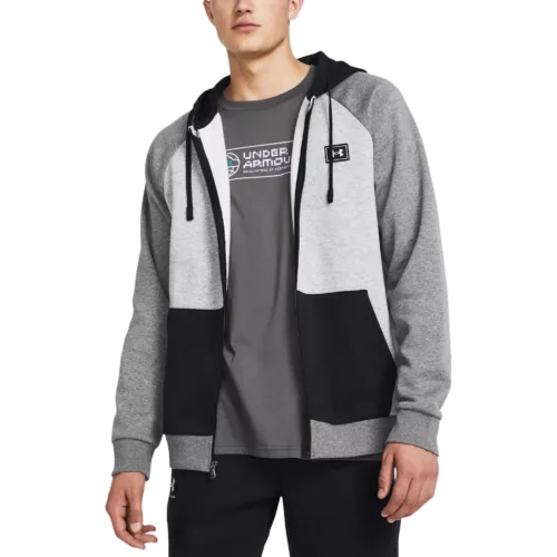Férfi felső Under Armour UA Rival Flc FZ Colorblock