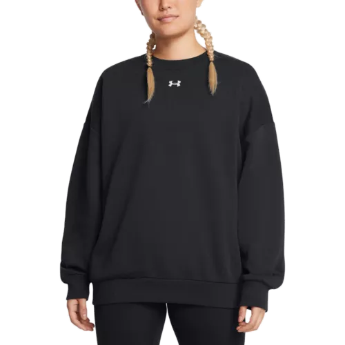 Női felső Under Armour Rival Fleece OS Crew-BLK