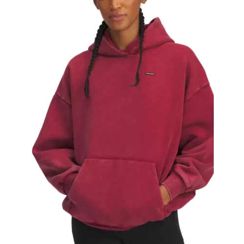 Női felső Under Armour UA Icon HWT Flc OS Hdy-RED