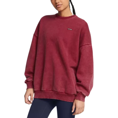 Női felső Under Armour UA Icon HWT Flc OS Crew-RED