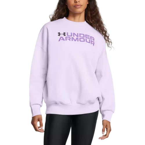 Női felső Under Armour Rival Fleece WordmarkOS Crew-PPL