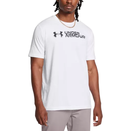 Férfi póló Under Armour UA M SLICED WORDMARK 60/40S SS