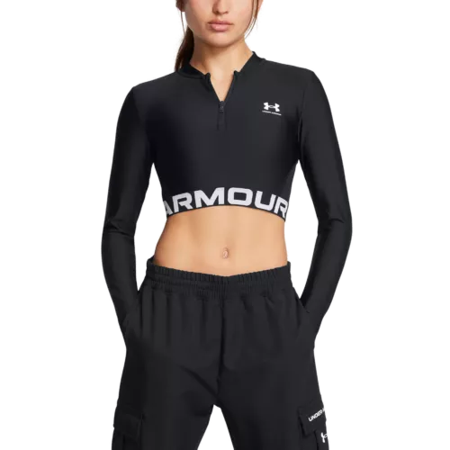 Női póló Under Armour HeatGear Rib 1/4 Zip LS