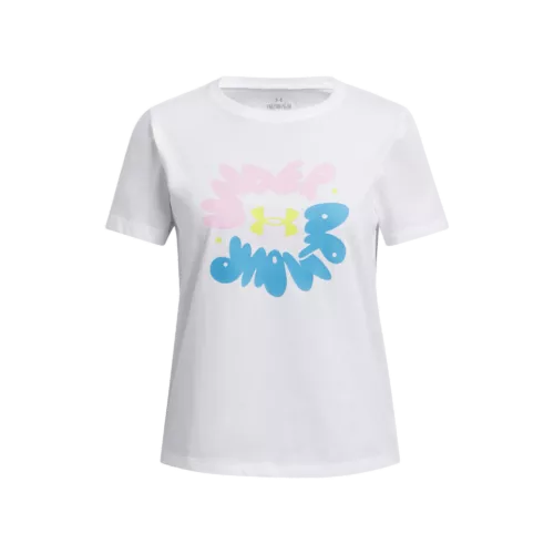 Lány póló Under Armour UA Bubble Wordmark SS
