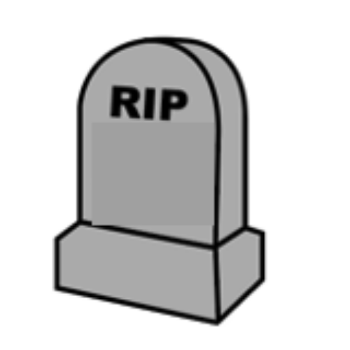 CROCS RIP TOMBSTONE