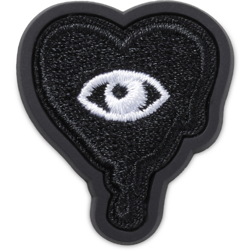 CROCS DRIPPING BLACK HEART PATCH