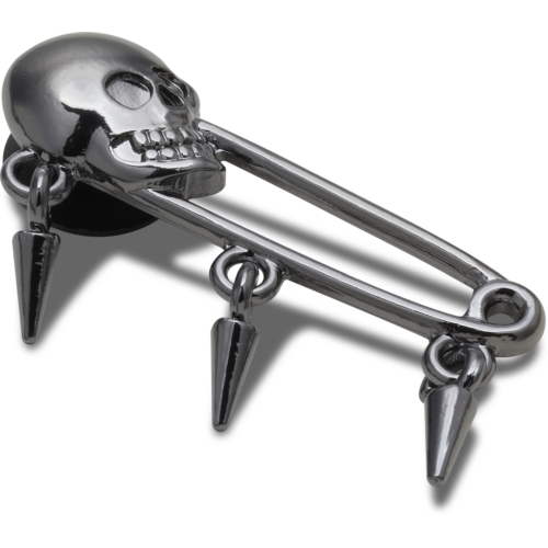 CROCS SKULL SAFETY PIN