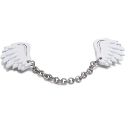 CROCS BLACK AND SILVER TOGGLE CHAIN