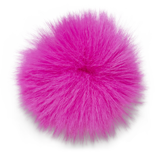 CROCS NEON MINI PINK PUFF BALL