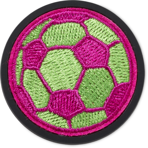 CROCS NEON SOCCER BALL VARSITY PATCH