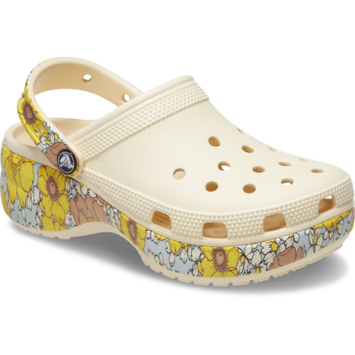 Crocs Classic Platform Retro Floral Clog